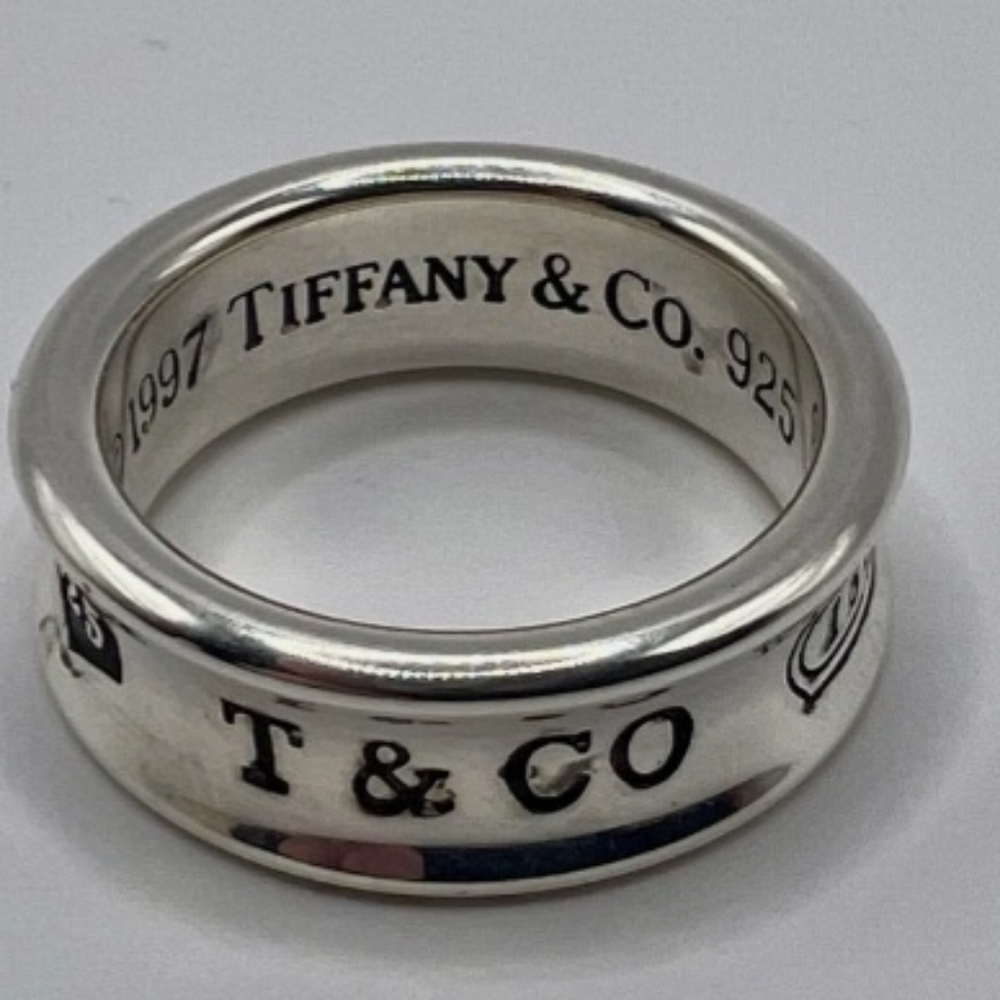 Tiffany & Co. 1837 Concave Wide Band Ring-Like new- 925 Sterling Silver